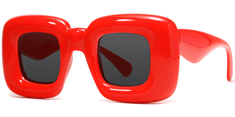 Square Red Sunglasses