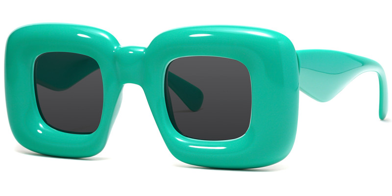 Square Green Sunglasses