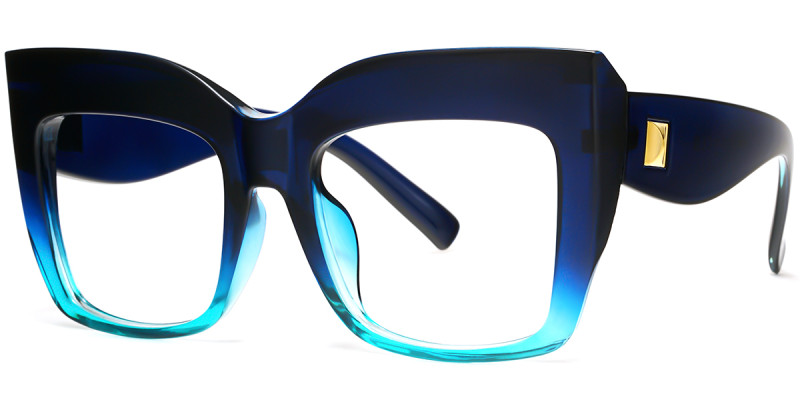 Square Black&Blue Frame