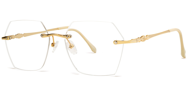 Rimless Gold Frame