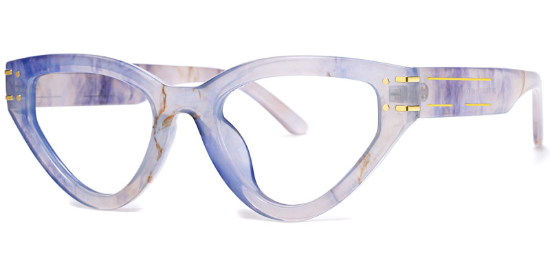 Cateye Blue Tortoise Frame