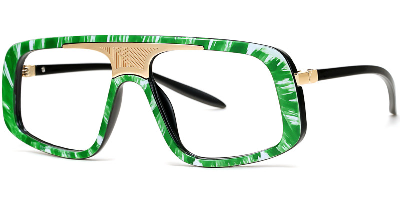 Aviator Green Frame