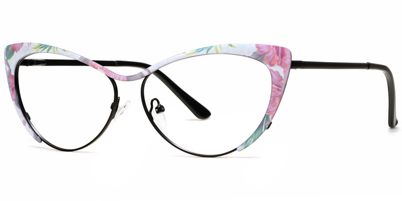 Cateye Floral Frame