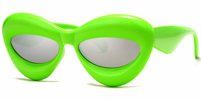 Cateye Green Sunglasses