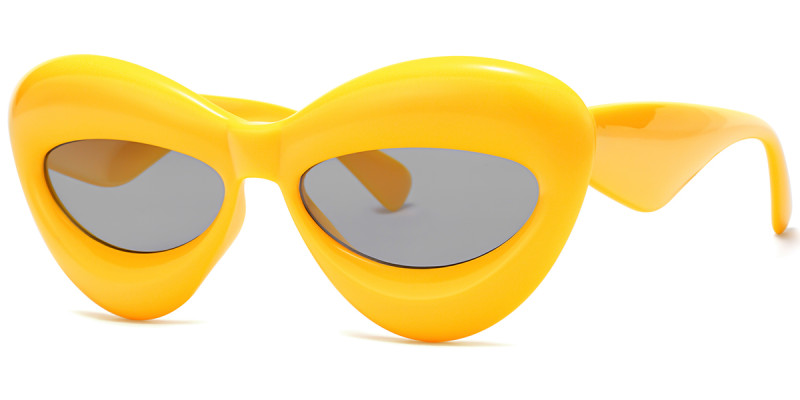 Cateye Yellow Sunglasses