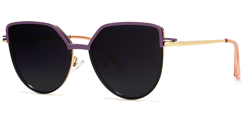 Cateye Purple Magnetic Snap-On Frame
