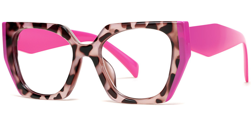 Square Pink Tortoise Frame