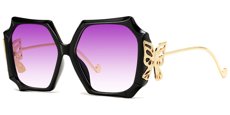 Geometric Black Sunglasses