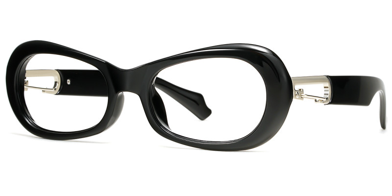 Oval Black Frame