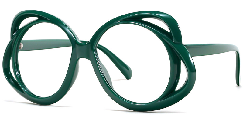 Oval Green Frame