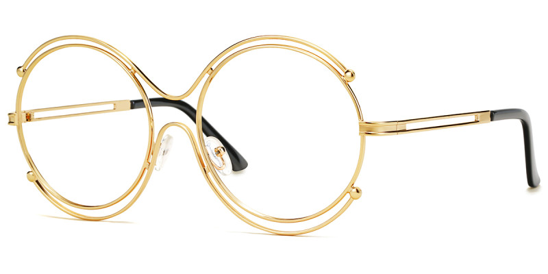 Round Gold Frame