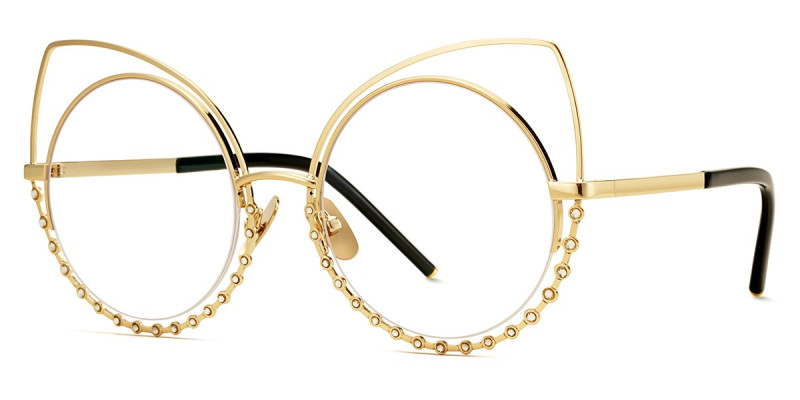 Cateye Gold Frame