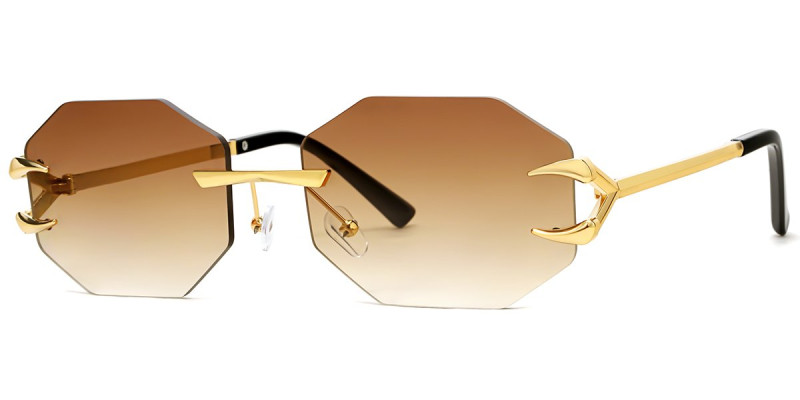 Rimless Brown Frame