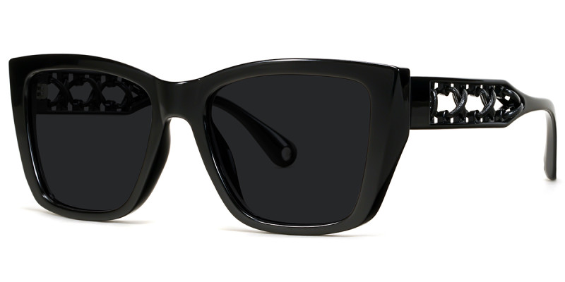 Square Black Sunglasses