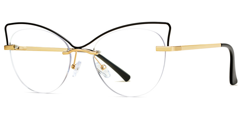 Rimless Black Frame