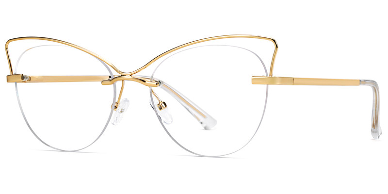 Rimless Gold Frame