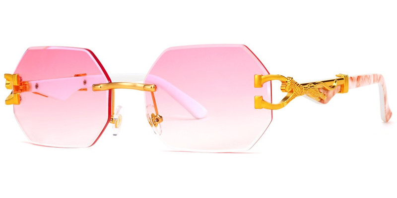 Rimless Pink Frame