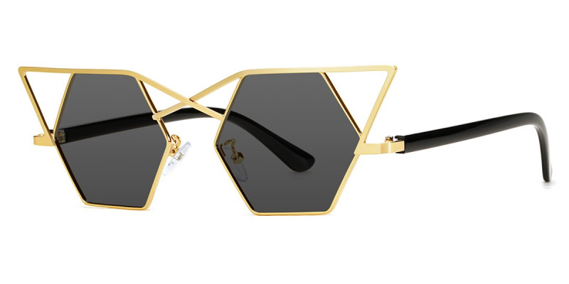 Cateye Gold Sunglasses