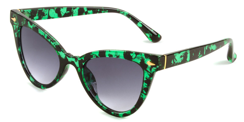 Cateye Green Sunglasses