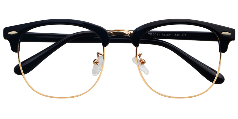 Browline Black/Golden Frame