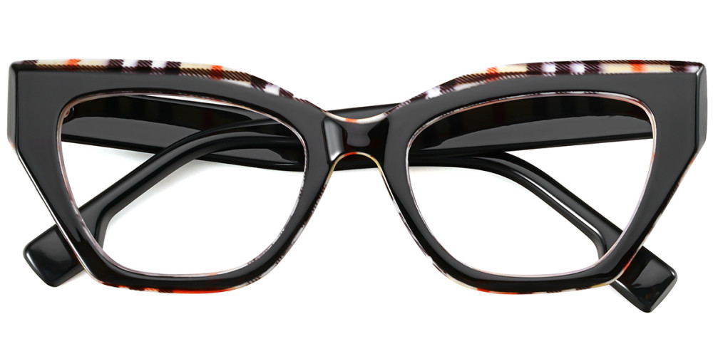 Cateye Black Stripe Frame