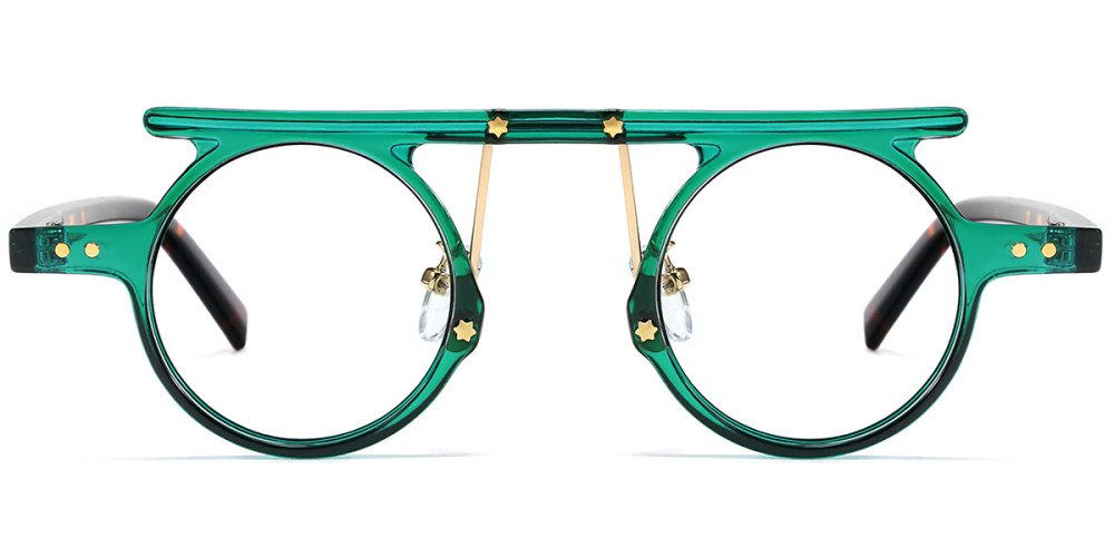 Round Green Frame