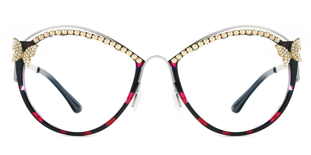 Round Blue&Red Frame
