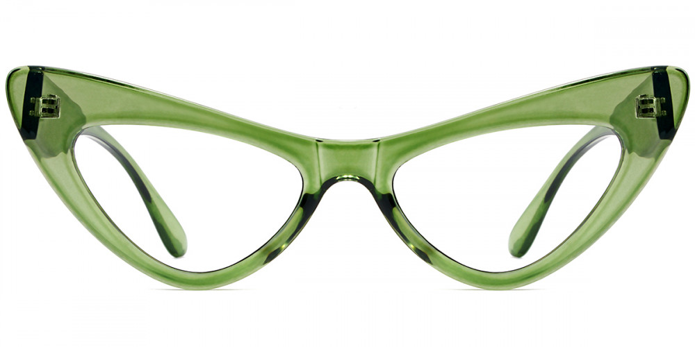 Cateye Transparent-Green Frame