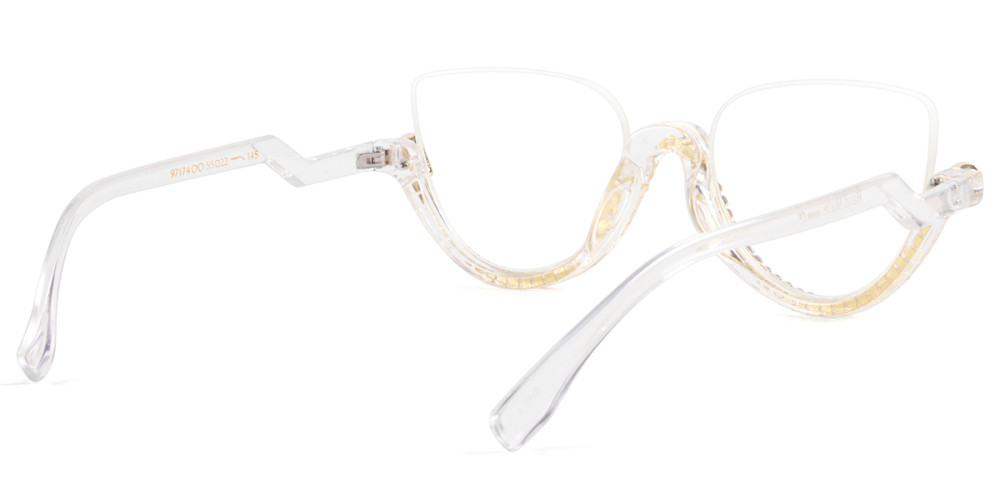 Cateye Rhinestone Multicolor Frame 