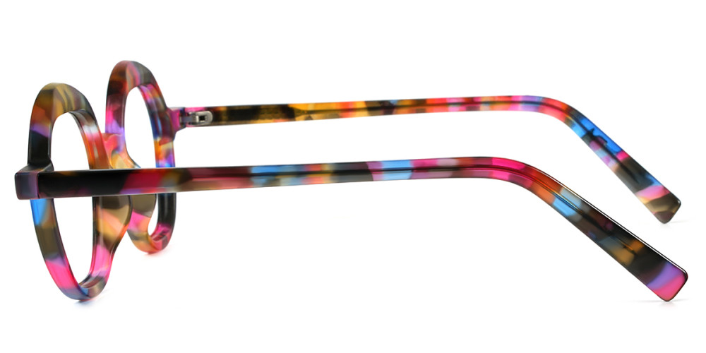 Round Floral Multicolor Frame
