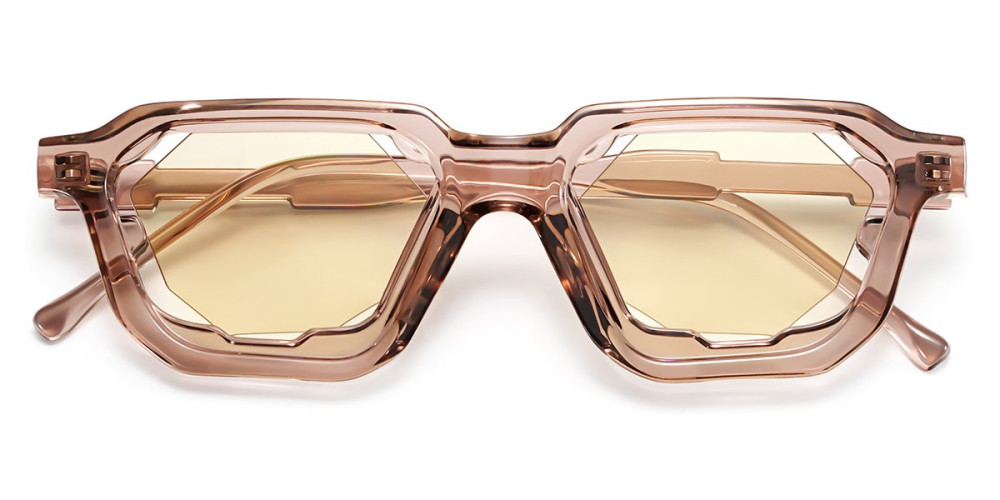 Geometric Pink Sunglasses