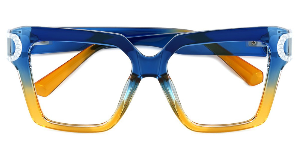 Cateye Blue&Yellow Frame