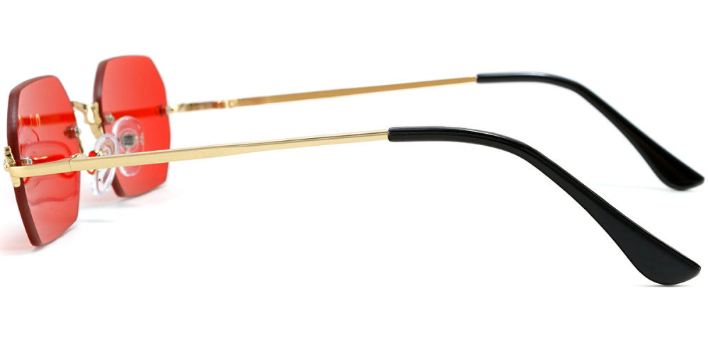 Rimless Gold Sunglasses