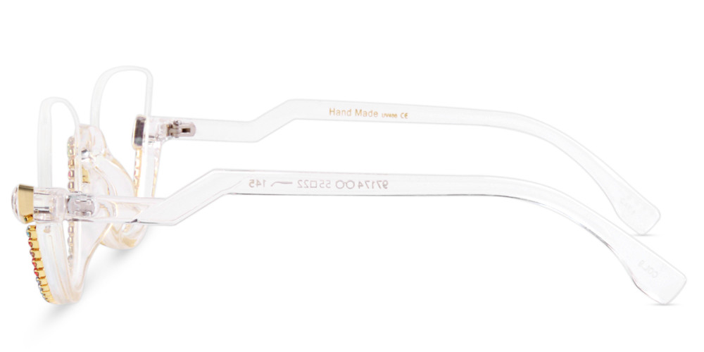 Cateye Rhinestone Multicolor Frame 