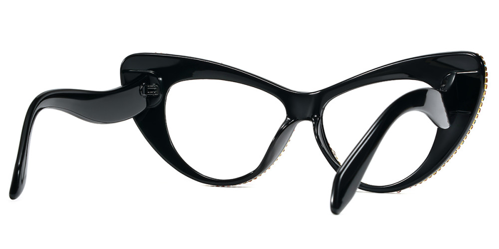 Cateye Multicolor Rhinestone Candy Frame