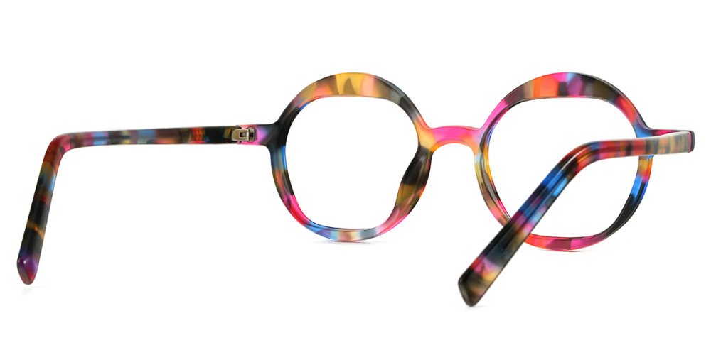 Round Floral Multicolor Frame