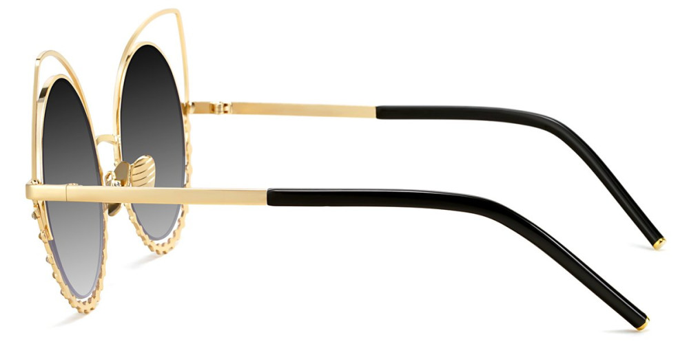Cateye Gold Sunglasses