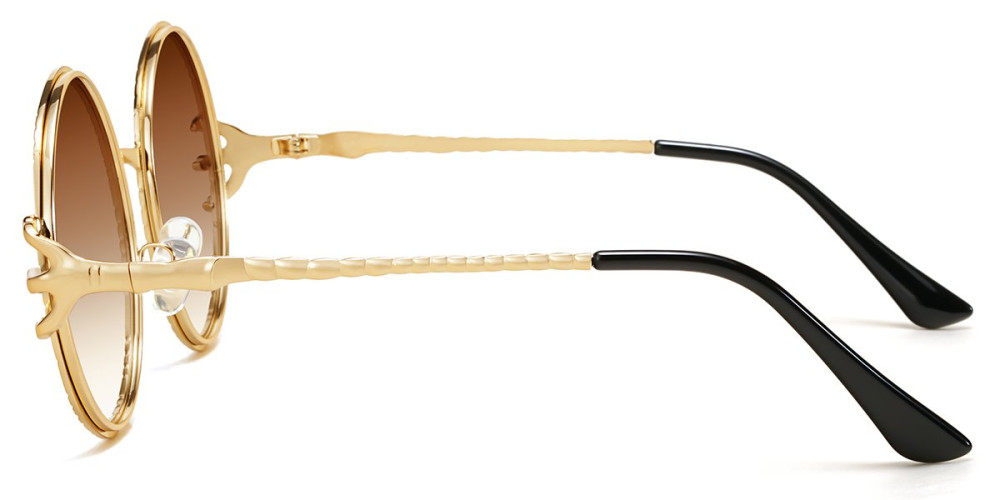 Round Gold Sunglasses