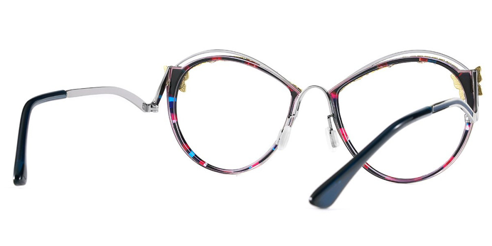 Round Blue&Red Frame