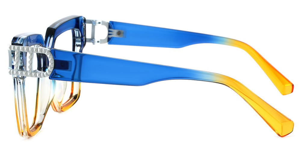 Cateye Blue&Yellow Frame