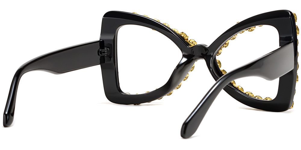 Butterfly Black Rhinestone Frame