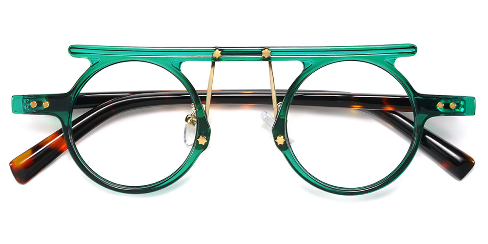 Round Green Frame