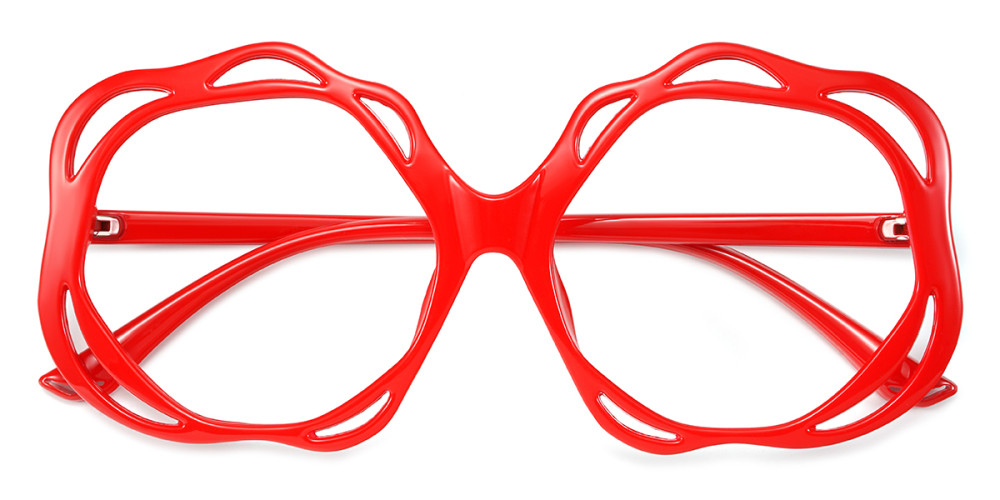 Geometric Red Frame