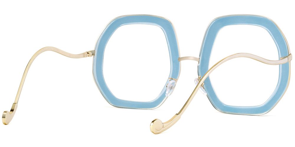 Geometric Blue Frame
