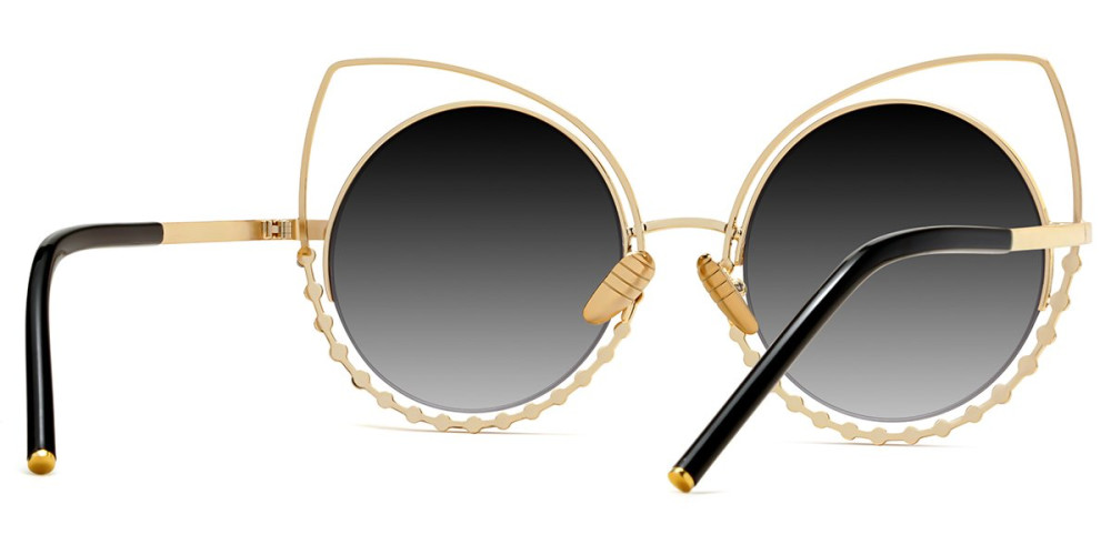 Cateye Gold Sunglasses