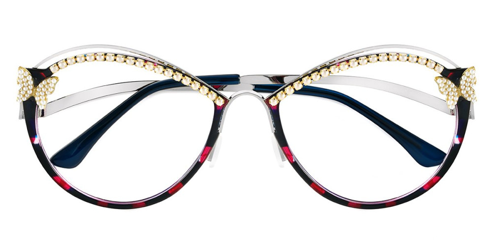 Round Blue&Red Frame