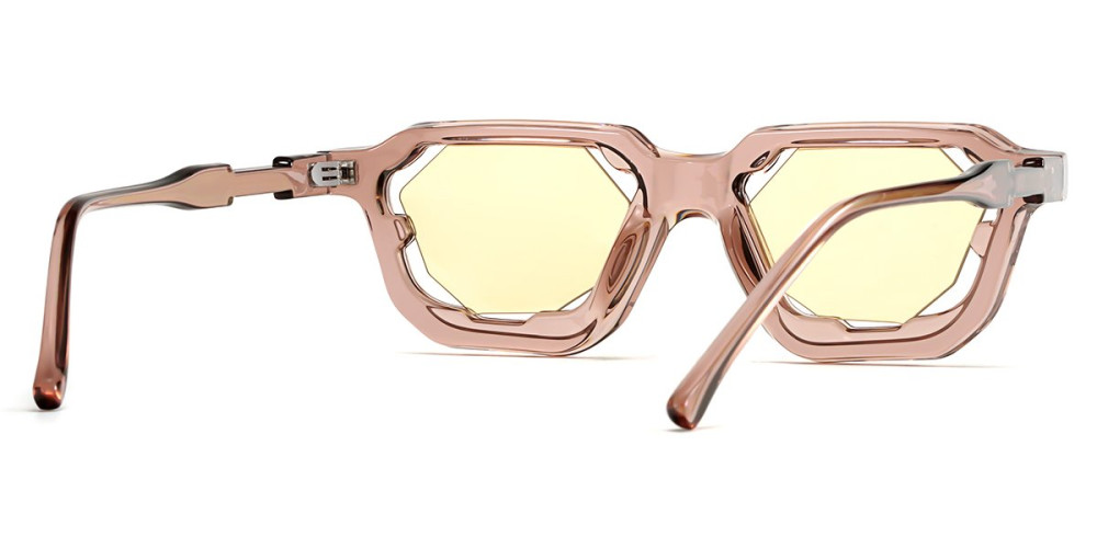 Geometric Pink Sunglasses
