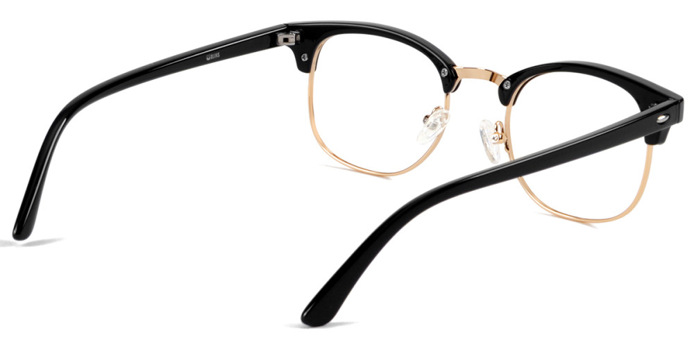 Browline Black/Golden Frame