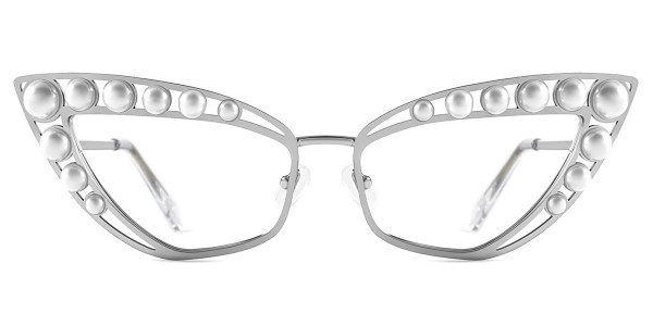 Cateye Silver Frame