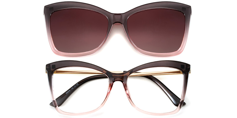 Rectangle Red Magnetic Snap-On Frame